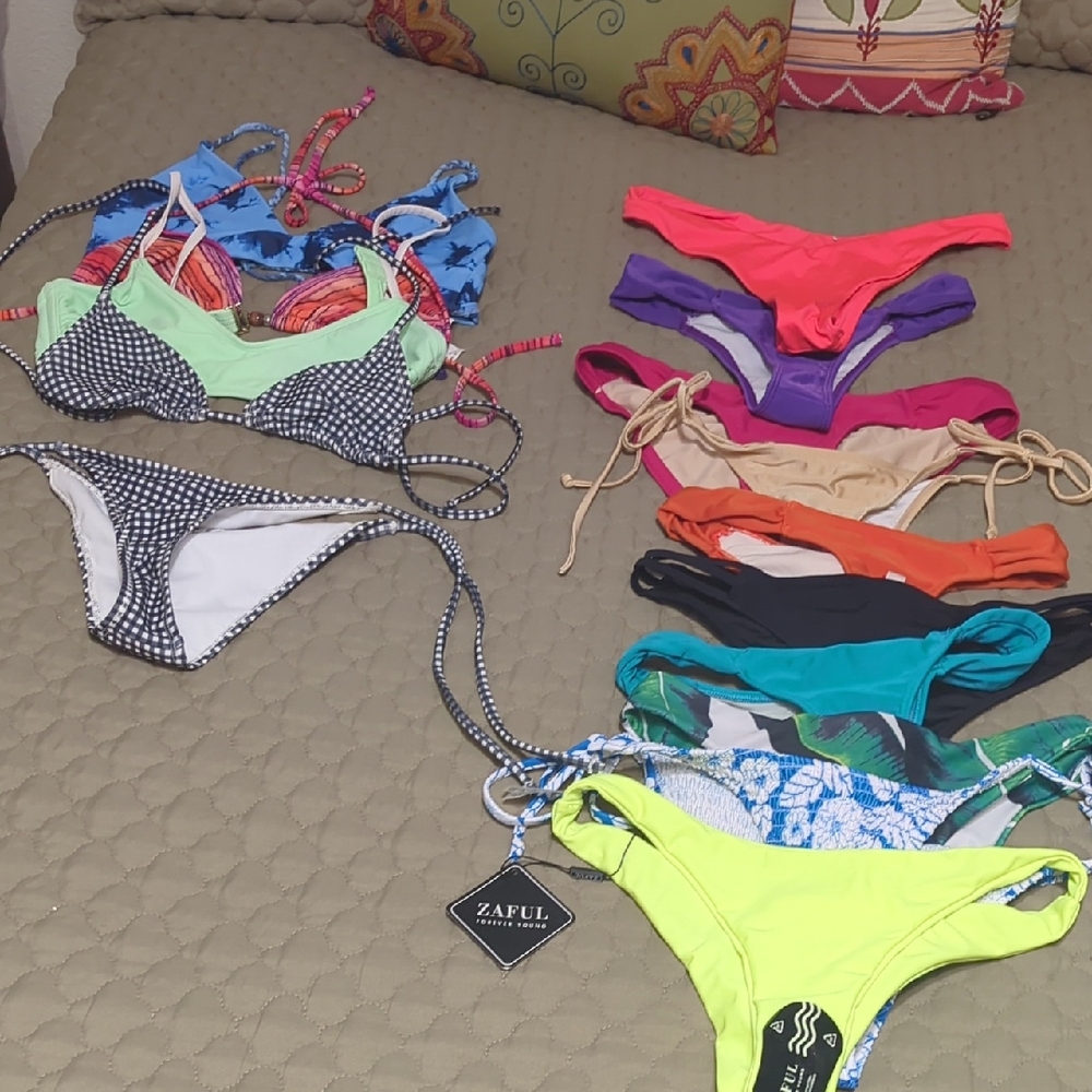 15 Piece Multi-Color Bikini Mix